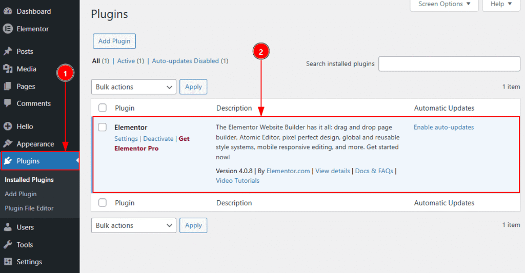 What is needed to use the atomic elements plugin
