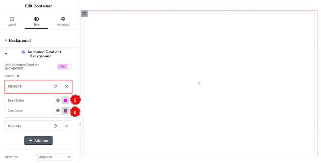 How To Use The Animated Gradient Background Extension By Atomic Elements - Using the Animated Gradient Background Extension 02